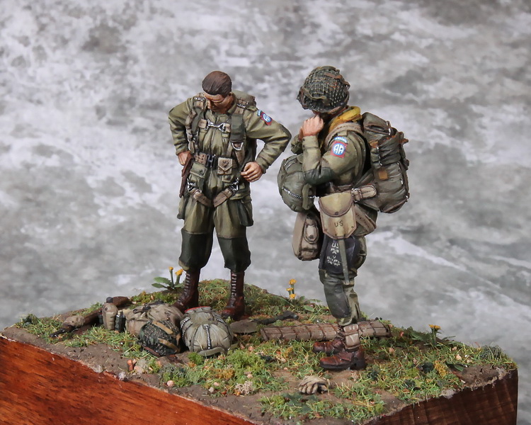 3637SOGA 1 Lieutenant  and U.S. Army Airborne. D-Days.1944. SOGA Miniatures