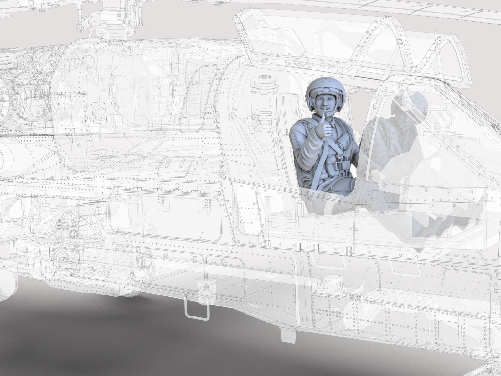 smk48049 Сидячие пилоты для Ка-52 ( Не для свободной продажи )