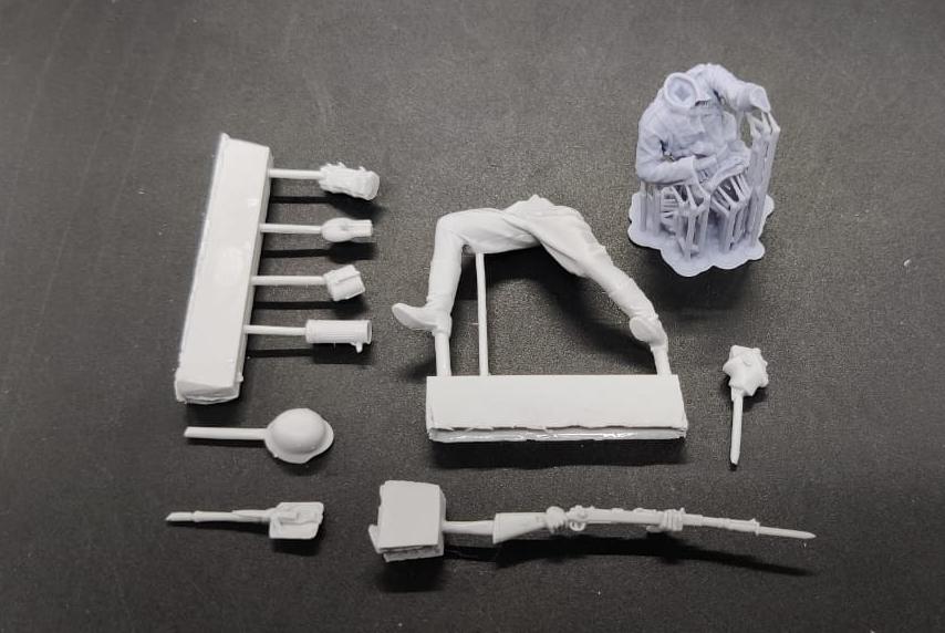 3015SOGA Немецкий пехотинец в рукопашном бою. 1941-42 г. SOGA Miniatures