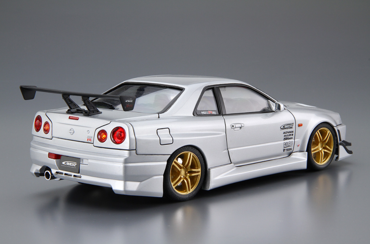 06149 Nissan Skyline R34 GT-R C-West Aoshima