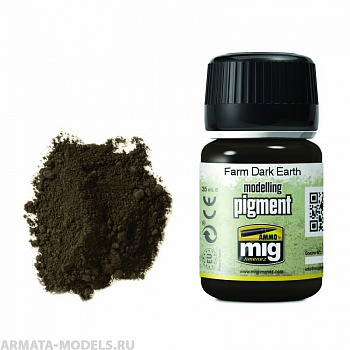 AMIG3027 Ammo Mig Пигмент сухой Фермерская темная земля FARM DARK EARTH