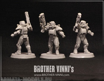 BV-Scaf-rifle Игровая миниатюра  soldier in power-armour солдат в силовых доспехах