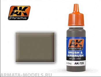 AK-729 Краска акриловая RAL7050 F7 GERMAN GREY BEIGE