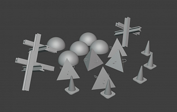 HE-35215 Миниатюра "набор ограждения"