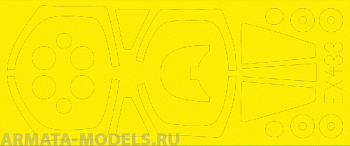EX433ED  Окрасочная маска Jaguar T.2/T.4  (for Kitty Hawk kit) 1/48
