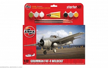 A55214 САМОЛЕТ Grumman F4F-4 Wildcat Starter Set