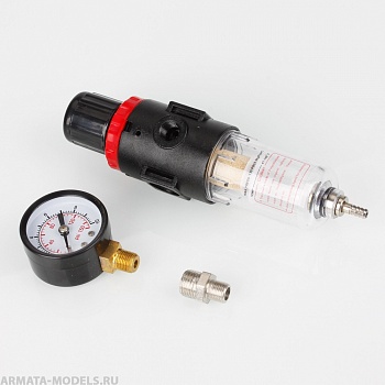 1705 Фильтр воздушный с регулятором, с манометром, (компрессор 1205, 1206, 1208)