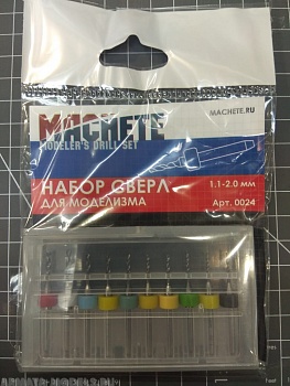0024MCH Набор сверл для моделизма 1.1-2.0 мм