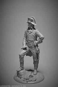 VD-54018(M). Генерал Наполеон Боапарт, 1796-1800 гг . 54 мм. Материал - белый металл.