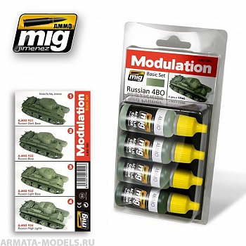 AMIG7004 Ammo Mig RUSSIAN 4BO MODULATION SET