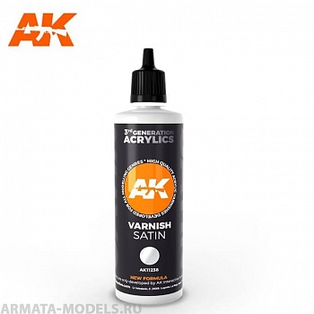 AK11238 Лак полуматовый Satin Varnish 100 ml