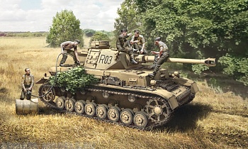 6548ИТ Танк Pz.Kpfw. IV Ausf.F1/F2/G Early with rest crew