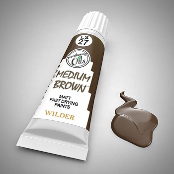 LS-27 Краски специальные быстросохнущие, на основе льняного масла. 20 мл цвет коричневый средний