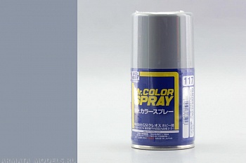 S117 Краска в баллончиках т.м. MR.HOBBY 100мл  RLM76 LIGHT BLUE