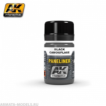 AK-2075 Смывка PANELINER FOR BLACK CAMOUFLAGE