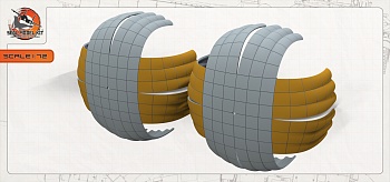 smk72073 3D Тормозные парашюты для су-25 (Не для свободной продажи)