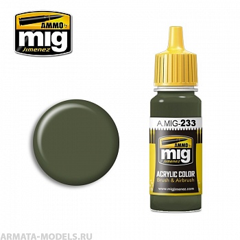 AMIG0233 Ammo Mig Акриловая краска RLM 71 DUNKELGR?N 17 мл