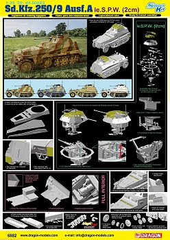 6882Д 1/35 Бронированный вездеход Sd. Kfz.250/9 Ausf.A. le S.P.W. (2cm)
