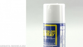 S001 Краска в баллончиках т.м. MR.HOBBY 100мл  WHITE