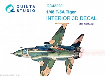 QD48220 3D Декаль интерьера кабины F-5A (Kinetic)