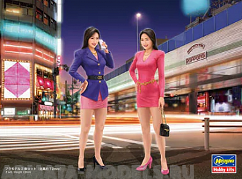 29101 Миниатюра Девушки 80’s Bubbly Girls Figure (HASEGAWA) 1/24