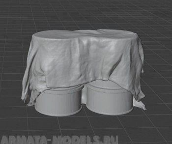 HE-43010 "Бочки под брезентом #1"