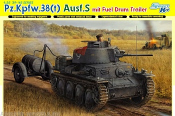 6435Д 1/35 Танк Pz.38(t) Ausf.S с бочкой горючего