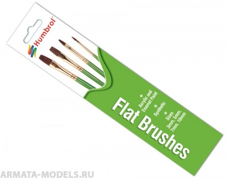 AG4302 Набор плоских кистей