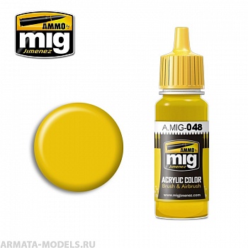 AMIG0048 Ammo Mig Акриловая краска YELLOW 17 мл