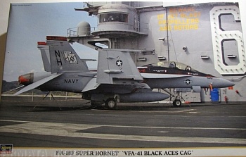09827 Самолет: F/A-18F Super Hornet VFA-41 Black Aces Cag