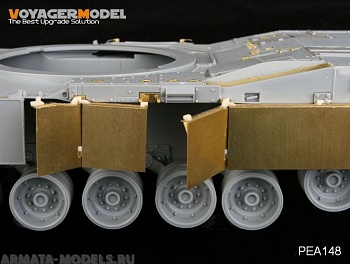 PEA148 Набор фототравления для 1/35 Modern US Army M1A1&M1A2 side skirts (For DRAGON 3535/3536)