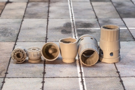 AM7223 Сопла двигателя АЛ-31Ф для Су-27(Су-27СМ,Су-27УБ, Су-33, Су-34) 1/72