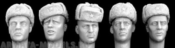 HRH06 5 heads, Soviet style ushanka winter caps