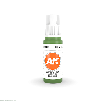AK11141 Краска акриловая Light Green 17ml