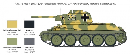 7078ИТ Танк T-34/76 Model 1943 Italeri