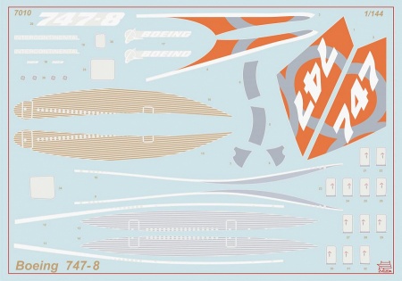 7010 Самолет Боинг 747-8 Звезда